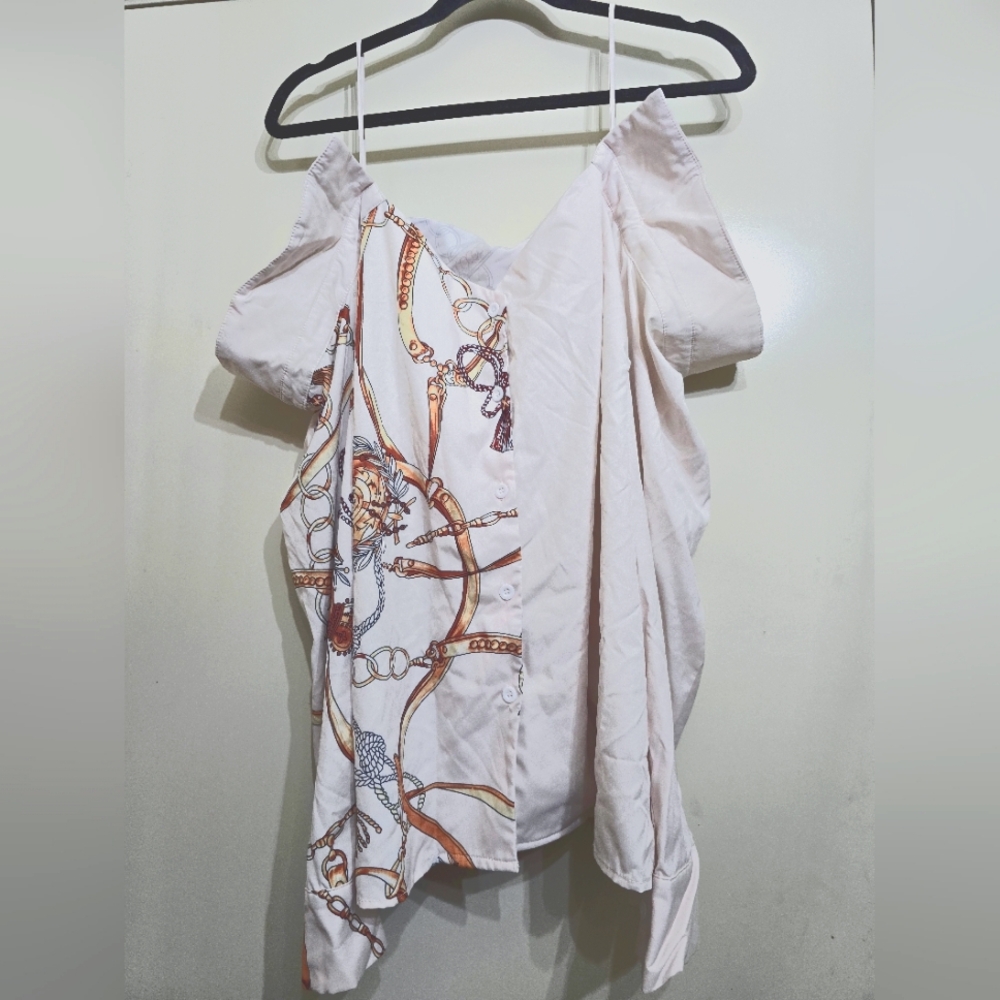 Drop shoulder White Top